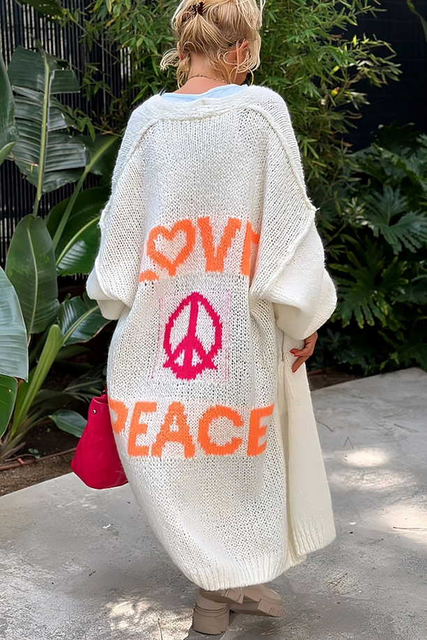 P'LOVE - PEACE VIBE CARDIGAN