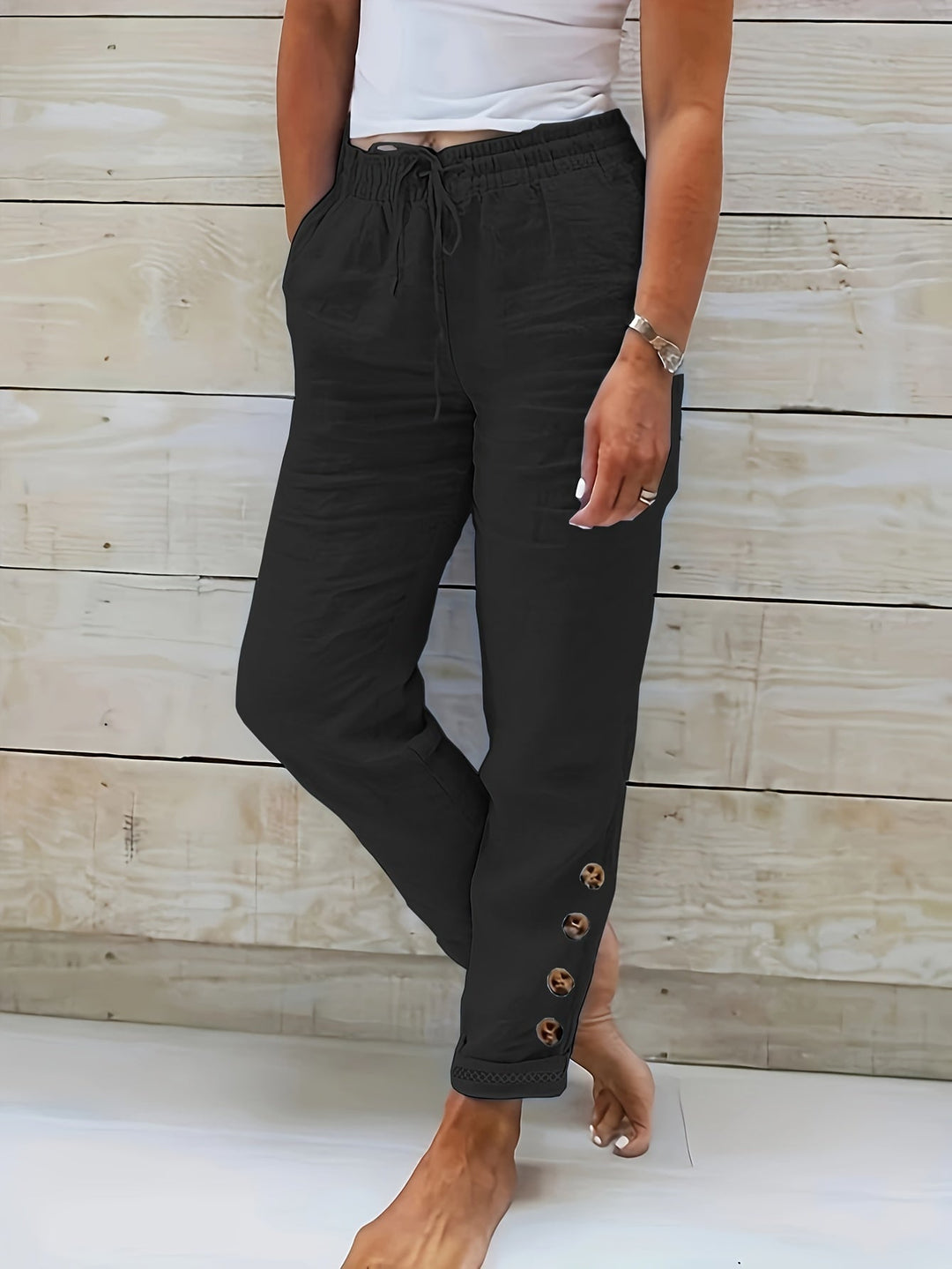 Delilah Pocket Chic Drawstring Pants