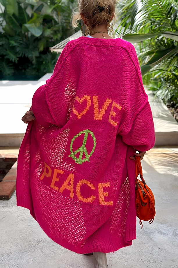 P'LOVE - PEACE VIBE CARDIGAN