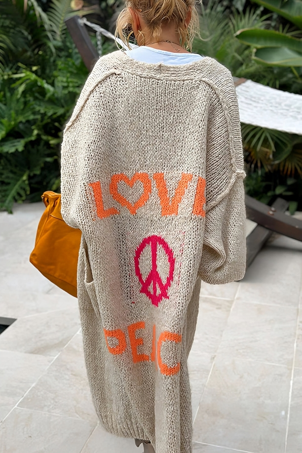 P'LOVE - PEACE VIBE CARDIGAN