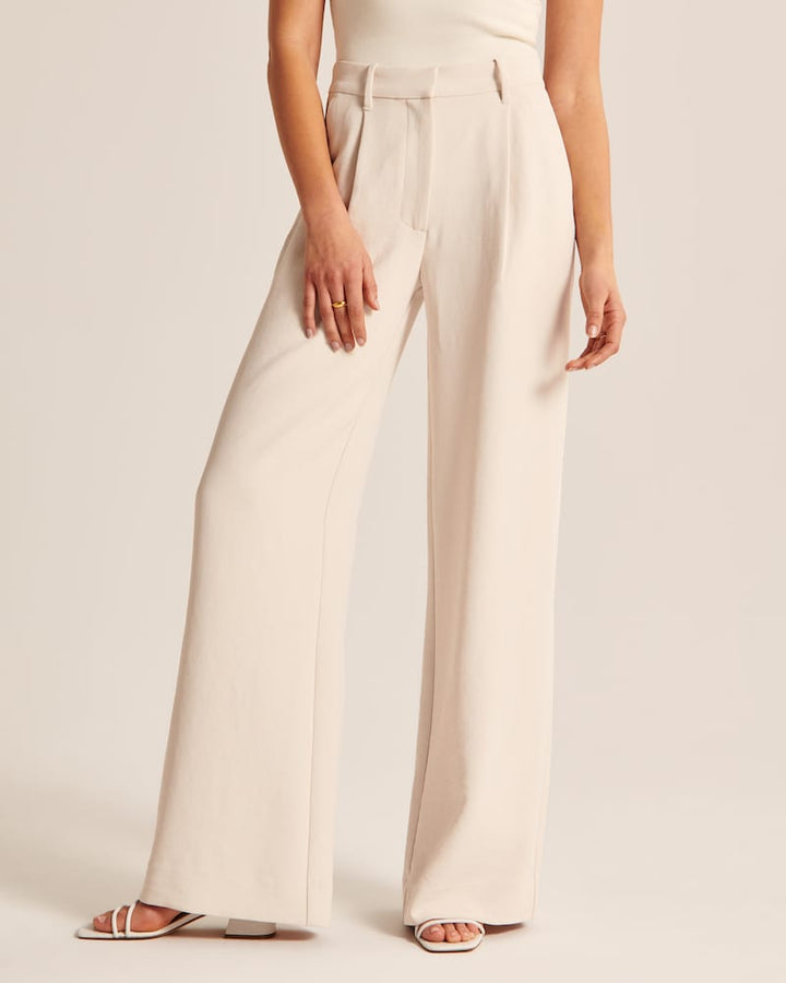 Mila Wide-Leg Tailored Pants