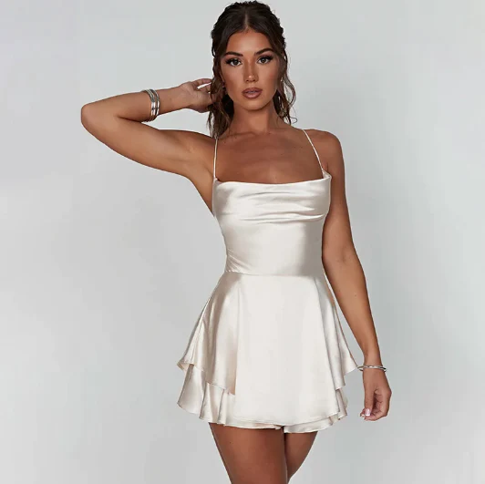 Bella Backless Satin Dress