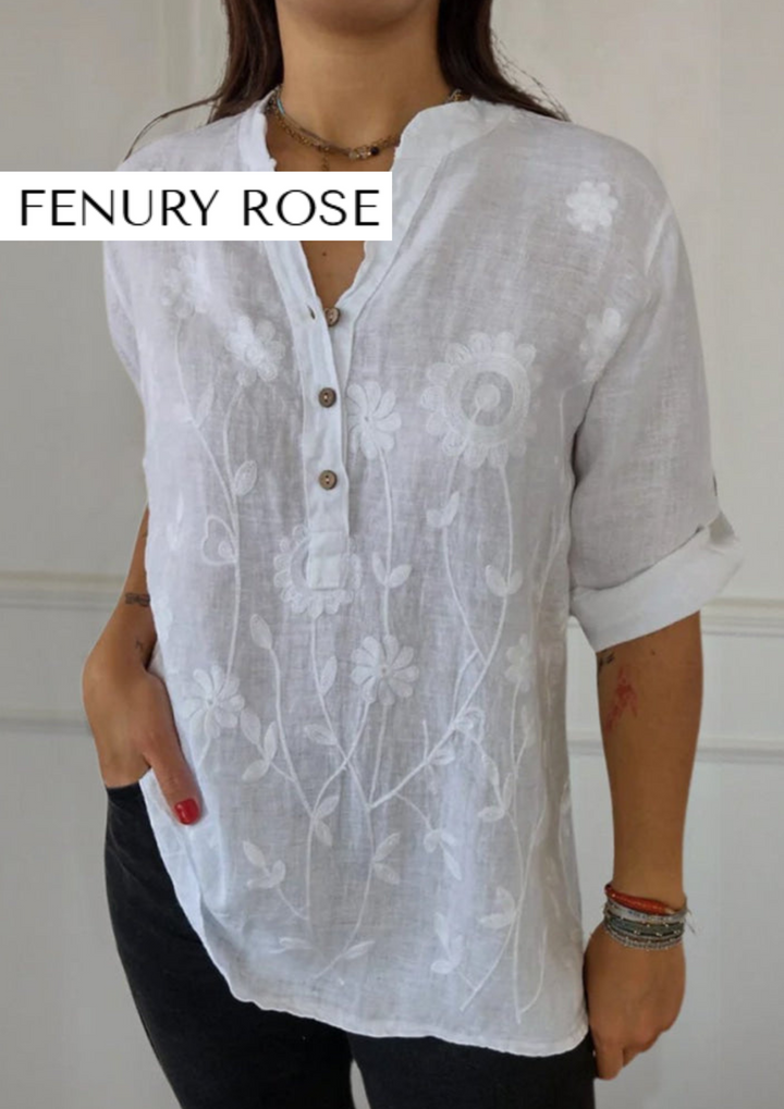 Peggy Casual Cotton And Linen Shirt