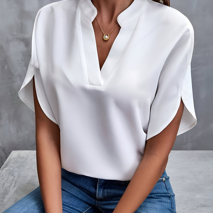 Karoline - Elegant V-neck Blouse