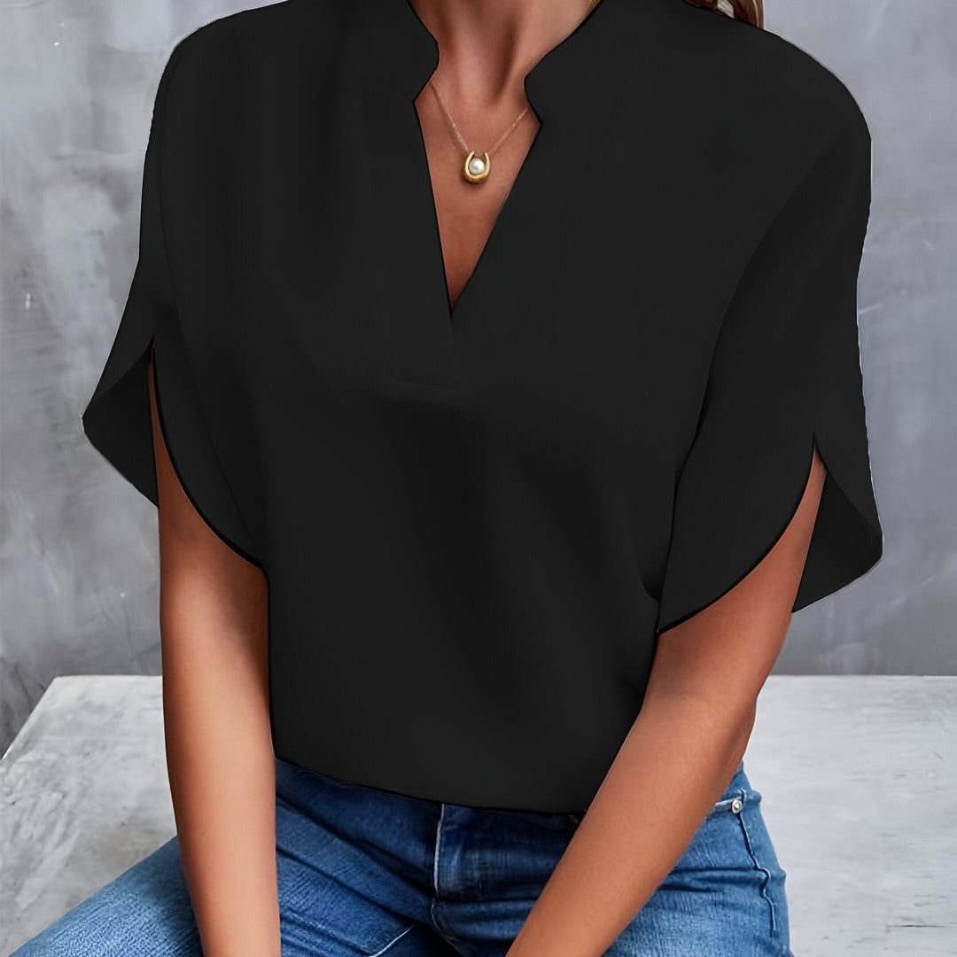 Karoline - Elegant V-neck Blouse