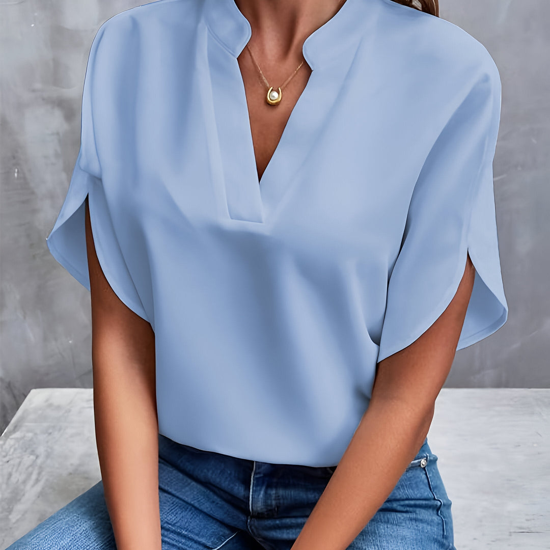 Karoline - Elegant V-neck Blouse