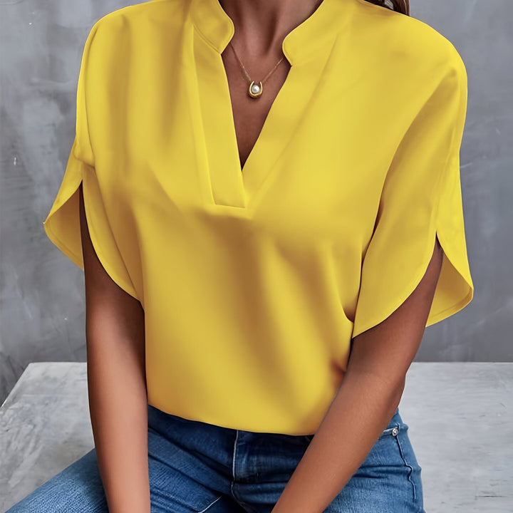 Karoline - Elegant V-neck Blouse