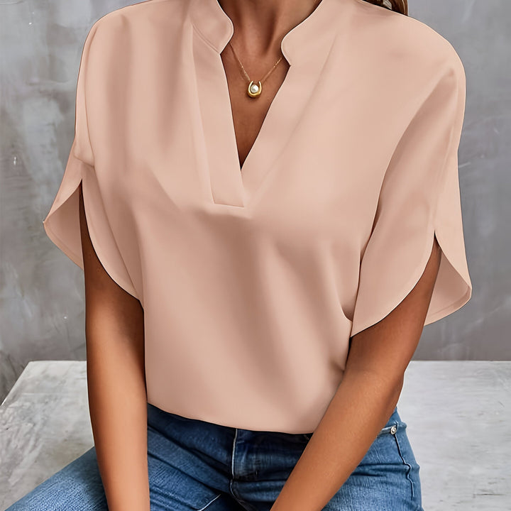 Karoline - Elegant V-neck Blouse