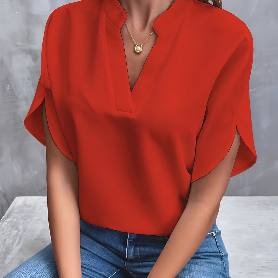 Karoline - Elegant V-neck Blouse