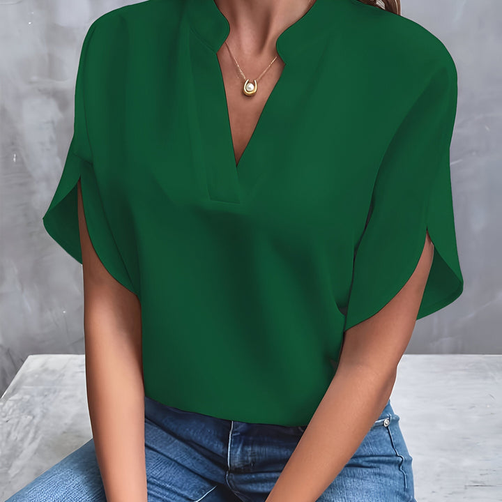 Karoline - Elegant V-neck Blouse