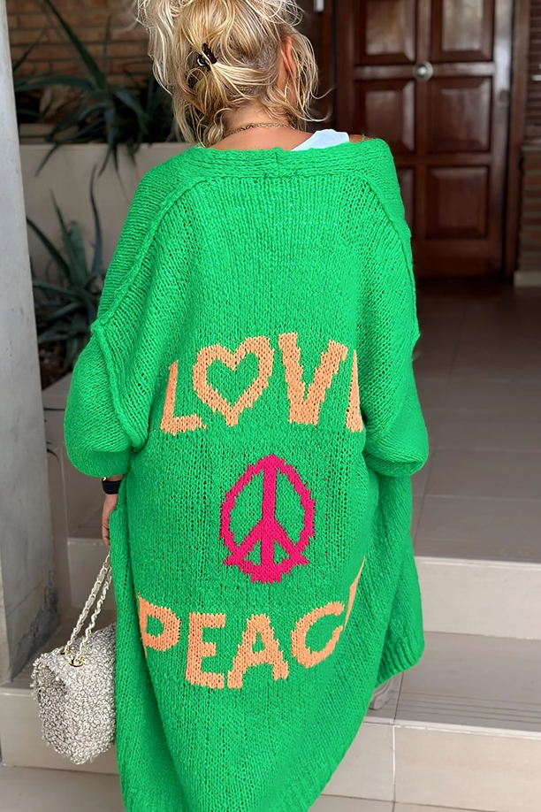 P'LOVE - PEACE VIBE CARDIGAN