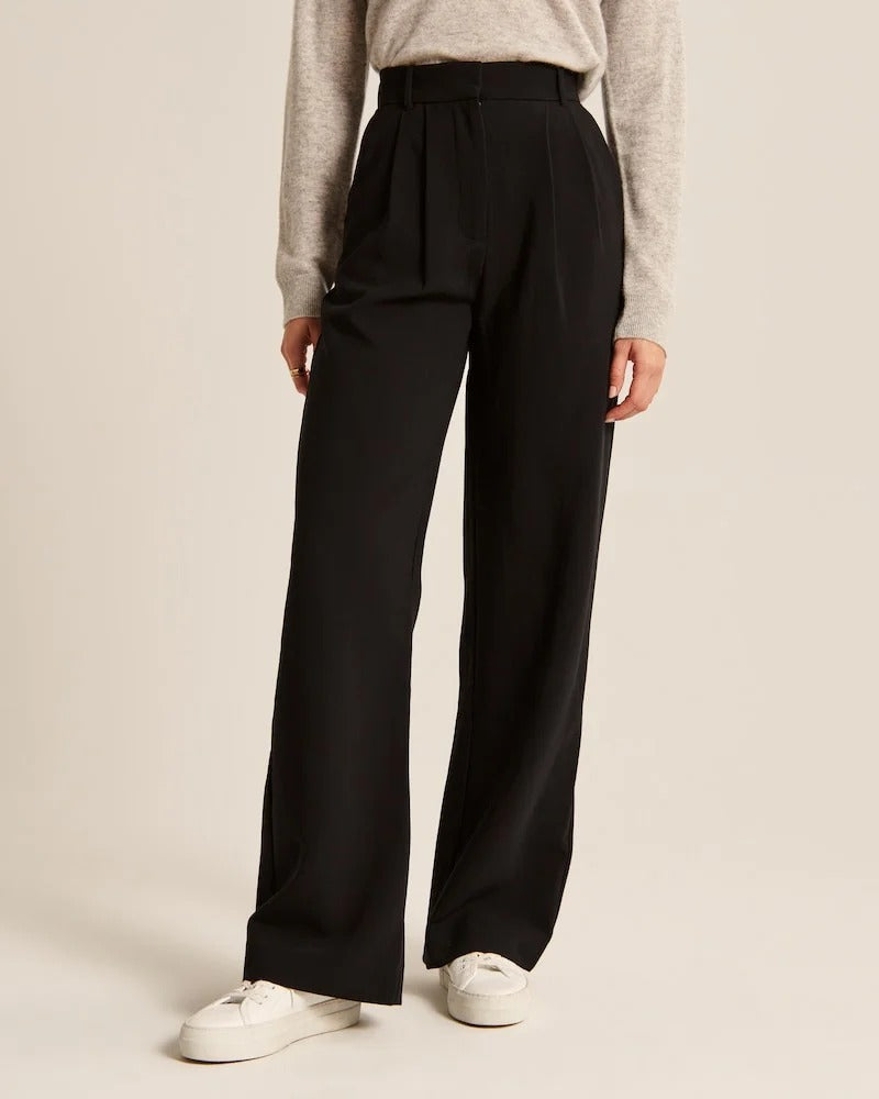 Mila Wide-Leg Tailored Pants