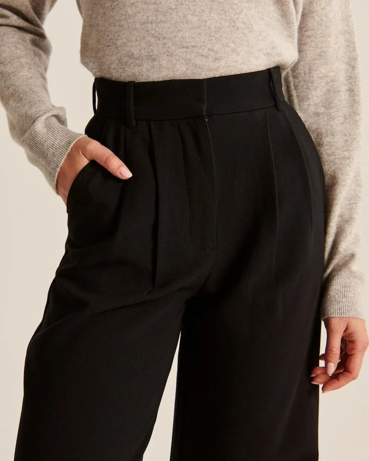 Mila Wide-Leg Tailored Pants