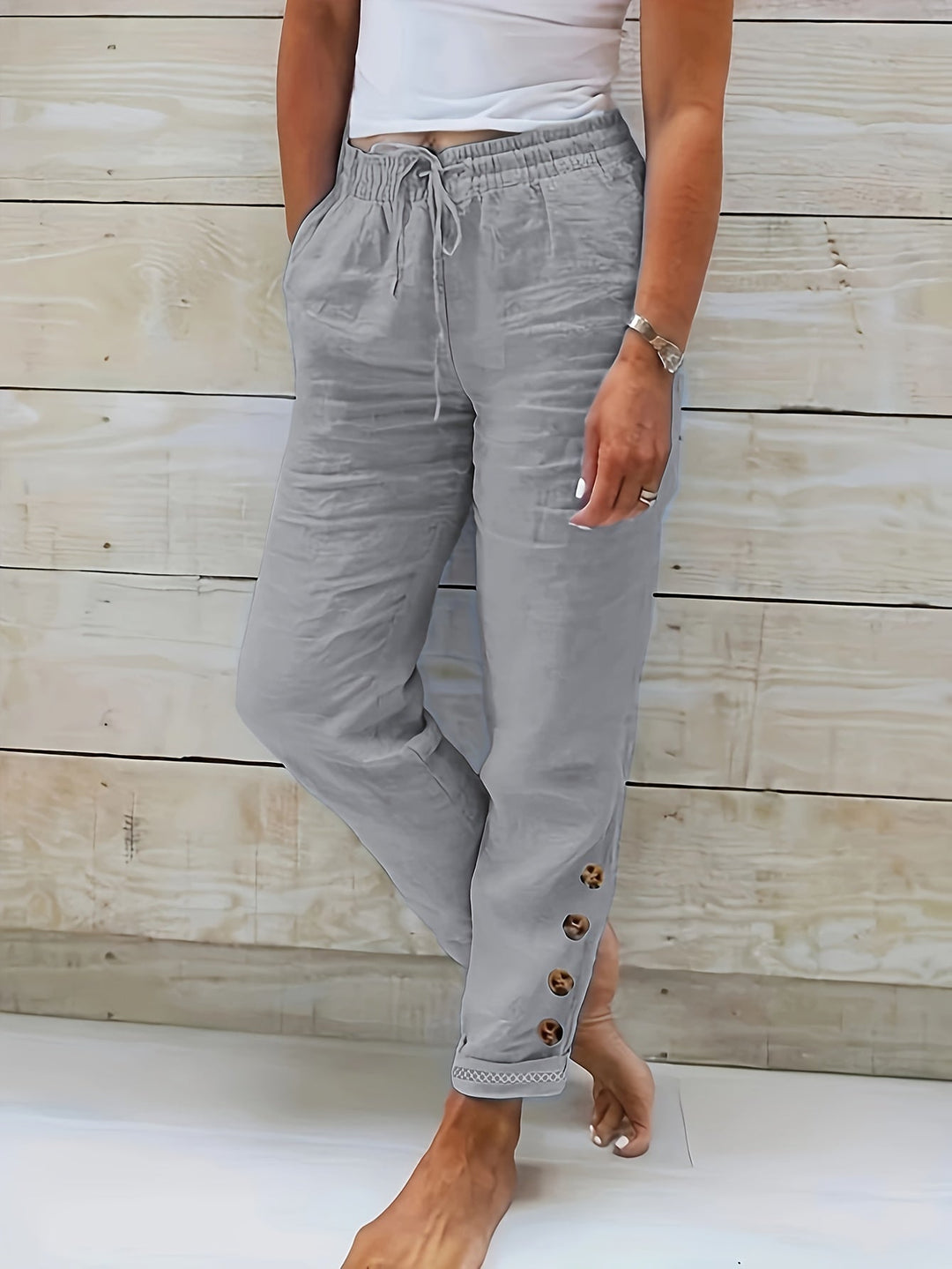 Delilah Pocket Chic Drawstring Pants