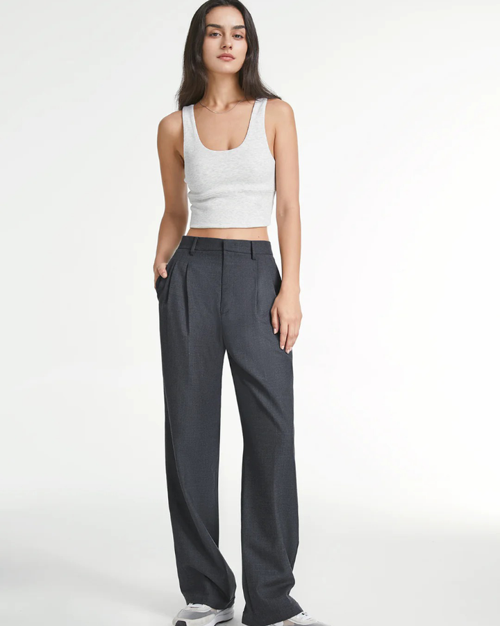 Mila Wide-Leg Tailored Pants